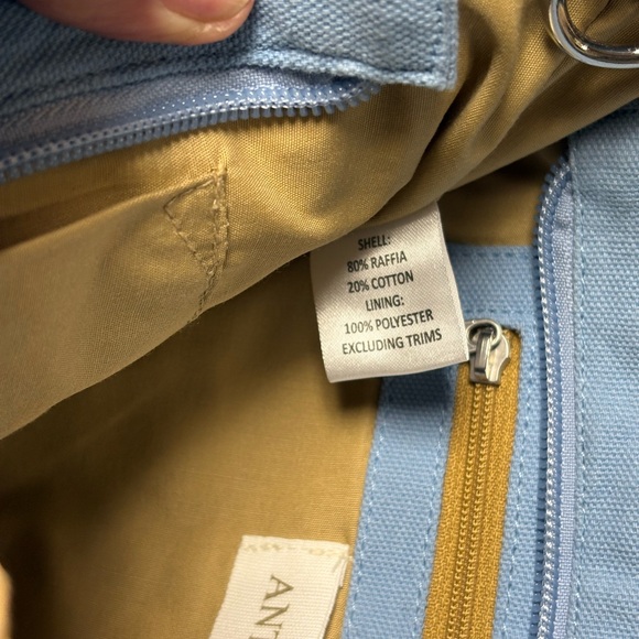 Antik Kraft Raffia Small Tote Bag Shoulder Bag Summer Vacation - Picture 5 of 8